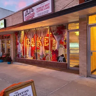 the outside of the store