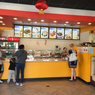 customers at the counter