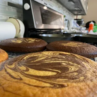 Nothing better than a fresh homemade marble cake.