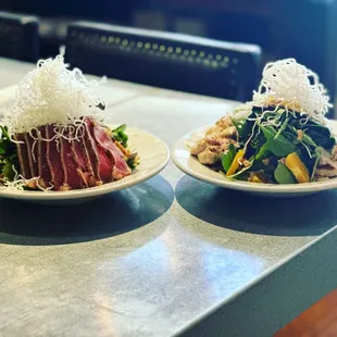 Ahi Salad &amp; Asian Chicken Salad