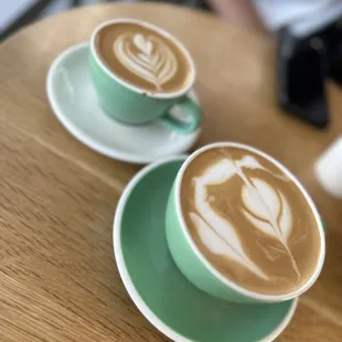 Cappuccino &amp; vanilla latte