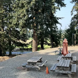 More outdoor seating.  This is around the back of the building, away from the noise of the road and overlooking the golf course.
