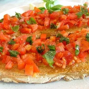 Fresh bruschetta