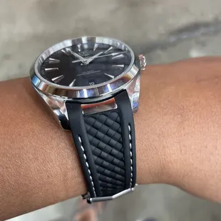New rubber strap on my Omega.