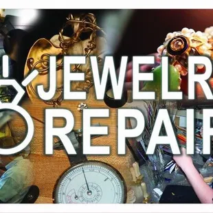 Watch band adjustments and batteries, jewelry repairs.