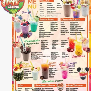 This is our menu