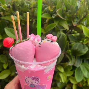 Hello kitty frappe