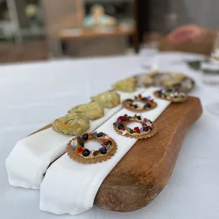 Appetizers from chefs tasting menu