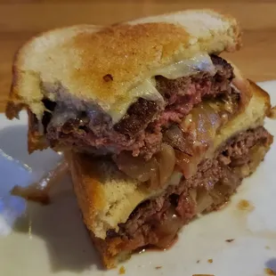 Fraser's Patty Melt, medium rare