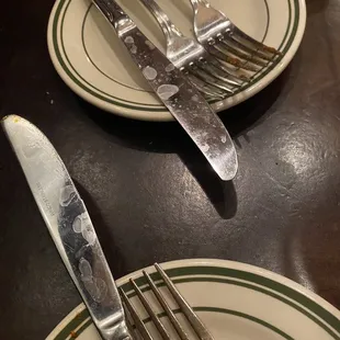 a fork and knife on a plate