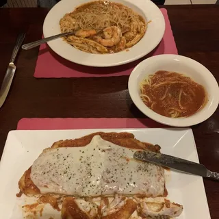 Shrimp with Capellini