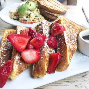 the classic french toast + strawberries