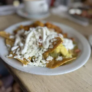 Chilaquiles with potato