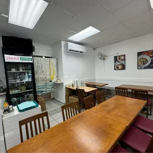 Inside seating area.