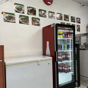 Grab and go drinks with menu pics