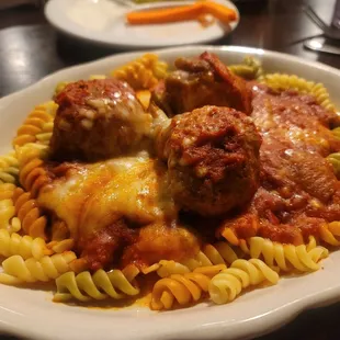 Meatball Casserole (with a side of Rotini)