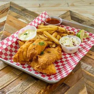 Wild-Caught Fish &amp; Chips