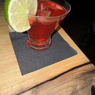 Pomegranate martini