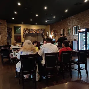 people sitting at tables