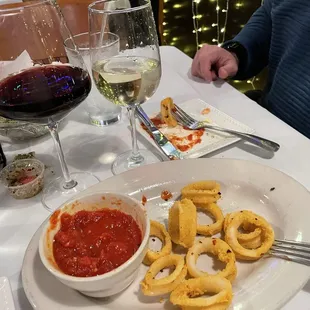 Absolutely delicious!   The service was amazing.  We had the Calamari al- appetizer, the Chicken Marsala and Lobster Ravioli as our meal.