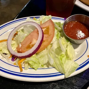 Salad with house dressing