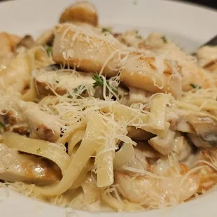 Shrimp Fettucine with Scallops