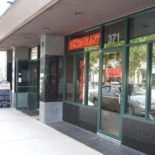 outside