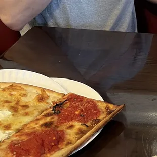 Grandma's Sicilian and white pizza