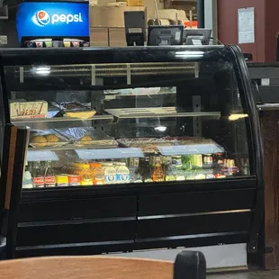 cashier, drinks, and take home to cook options