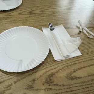 Cutlery and plates