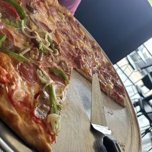 pizza, food