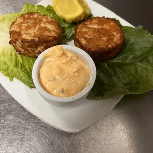Crab cake appetizer