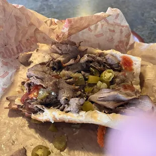 Roast beef Sanwichok bug very dry.