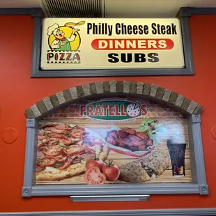 a sign for a restaurant