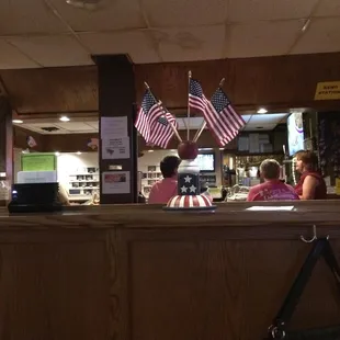 Love the decorations in the bar area.