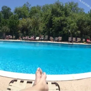 And the pool is open. It&apos;s summertime baby!!