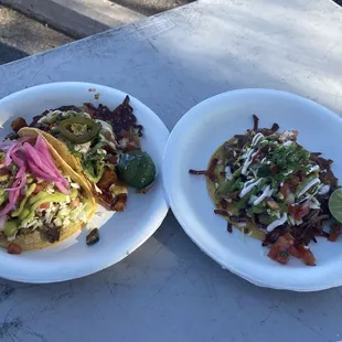 Carne Asada and Chicken Diablo Tacos    and Gringo Taco   PERFECTION