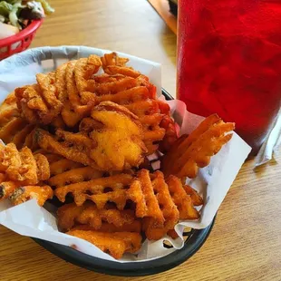 Sweet potato waffle fries