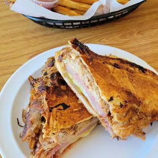 BBQ Cuban and fries