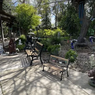 Outside garden area