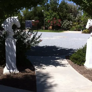 entrance from parking lot