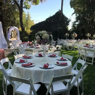 large wedding set up