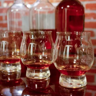 Flight Club Bourbon Experience. Can you distinguish one Bourbon brand from another? Here you challenge your palate and learn the flavors.