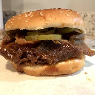 Bbq beef sandwich
