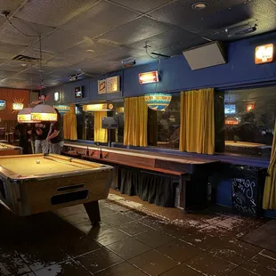 Indoor Pool Tables and Shuffleboard