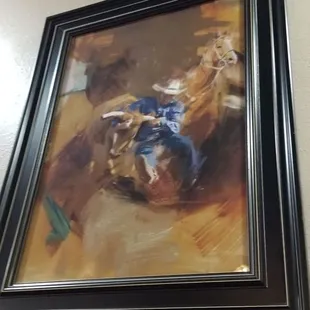Walls are nicely decorated with cool paintings that are appropriate for the local area. I would buy a few myself if they were for sale.
