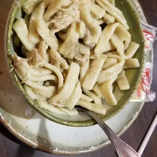 Chicken noodle soup. Flavor was amazing. I wish it had more chicken and broth. I would definitely order again.