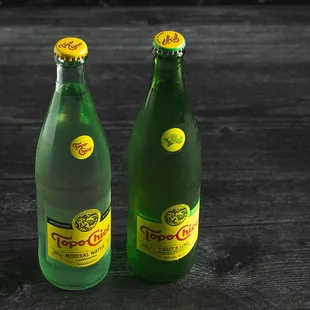 Topo Chico sparkling water - Regular and Twist of Lime flavors