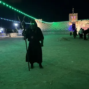 One of the performers