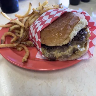 Juicy Lucy w/ fried onions &amp; bacon inside!